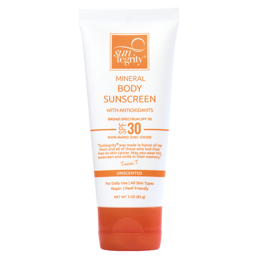 Suntegrity UNSCENTED Mineral Body Sunscreen, Broad Spectrum SPF 30