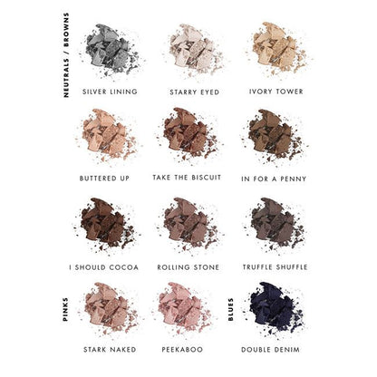 Lily Lolo Pressed Eye Shadow Shade Chart