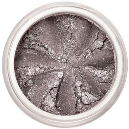 Lily Lolo Gunmetal Eyes: Vegan. Gluten Free. GMO Free. Cruelty Free.  A rich sparkly grey mineral eyeshadow. Great for smoky eyes. 