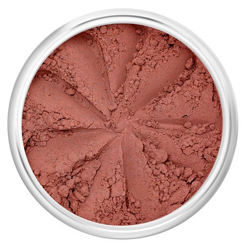 Lily Lolo Sunset Blush: Demi-matte dusky rose pink. Gluten free. GMO Free. Cruelty Free.