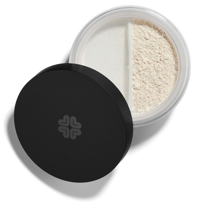 Lily Lolo Translucent Silk Finishing Powder: Silk (illuminating), Translucent. Vegan. Gluten Free. GMO Free. Cruelty Free.