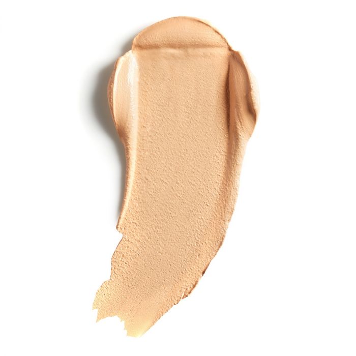 Lily Lolo Linen Cream Foundation: Medium with warm undertones. Gluten Free. Vegan. Infused with nourishing jojoba and argan oils.