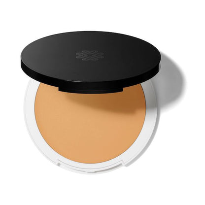 Lily Lolo Linen Cream Foundation: Medium with warm undertones. Gluten Free. Vegan.