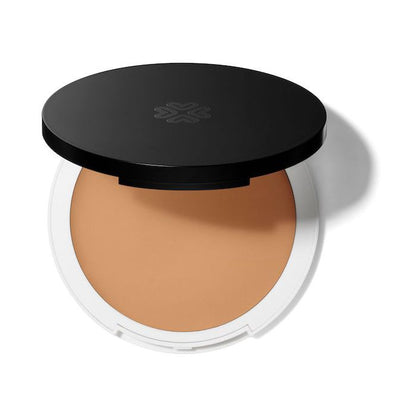 Lily Lolo Silk Cream Foundation: Medium with cool undertones. Gluten Free. Vegan.