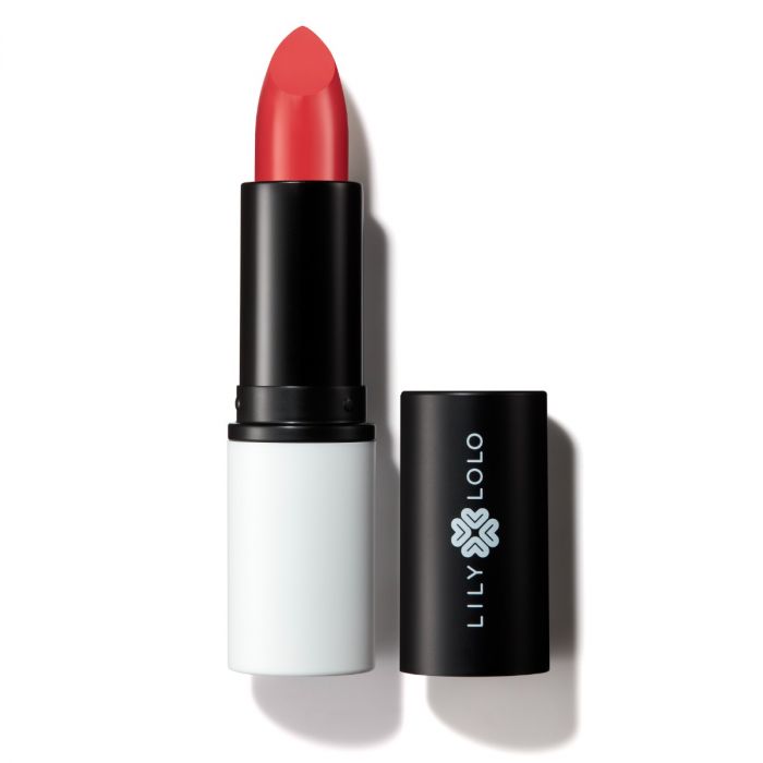 Lily Lolo Coral Crush Lipstick (bold, warm coral): Vegan. Gluten Free. GMO Free. Cruelty Free.  A stunning natural glow. 