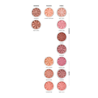 Lily Lolo Mineral Blush Shade Chart